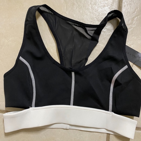 Kendall and Kylie Black and White Sports Bra - Picture 1 of 2